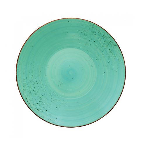 CRO-BAU-711226-820369.jpg RUSTIC PLATE COUP 26CM RUSTIC LAGOON BAUSCHER GERMANY - Image 1