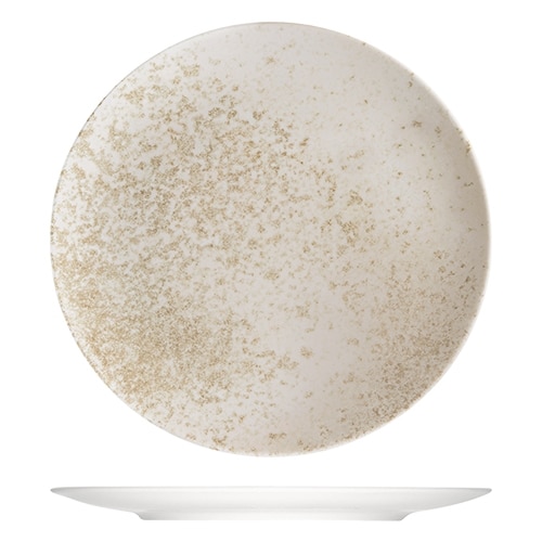 CRO-BAU-711232-425776.jpg OPTIONS COUP FLAT PLATE 32CM SANDSTONE BEIGE BAUSCHER - Image 1