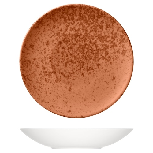 CRO-BAU-711330-425946.jpg OPTIONS COUP DEEP PLATE 30CM SANDSTONE ORANGE BAUSCHER - Image 1