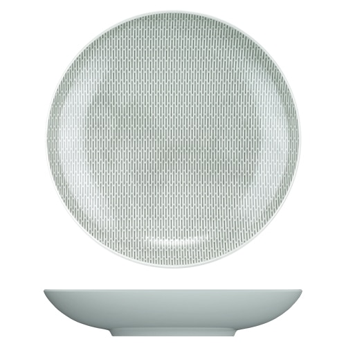 CRO-BAU-731379B.jpg SCOPE RELIEF DEEP ROUND COUP 29CM COLOR GLOW SEA BAUSCHER GERMANY - Image 1