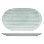 SCOPE RELIEF PLATTER OVAL COUP 23CM GLOW SEA BAUSCHER GERMANY