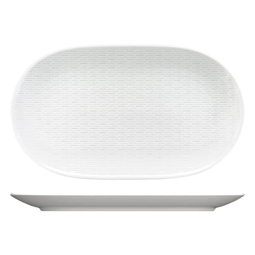 CRO-BAU-732282.jpg SCOPE RELIEF PLATTER OVAL COUP 32CM BAUSCHER GERMANY - Image 1