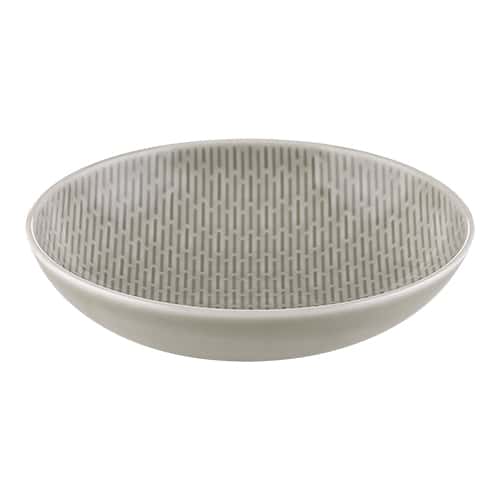 CRO-BAU-736166A.jpg SCOPE RELIEF DISH DEEP ROUND COUP 16CM COLOR GLOW GRAY BAUSCHER GERMANY - Image 1