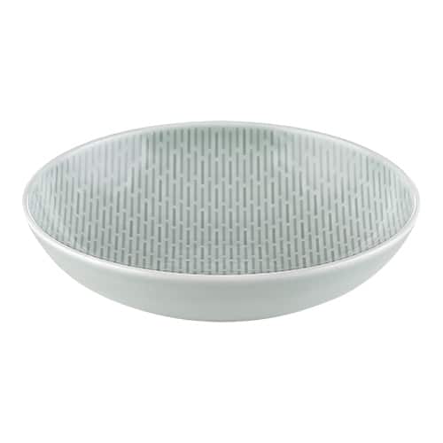 CRO-BAU-736166B.jpg SCOPE RELIEF DISH DEEP ROUND COUP 16CM COLOR GLOW SEA BAUSCHER GERMANY - Image 1