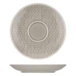 SCOPE LINEA RELIEF GREY SAUCER 12CM BAUSCHER GERMANY