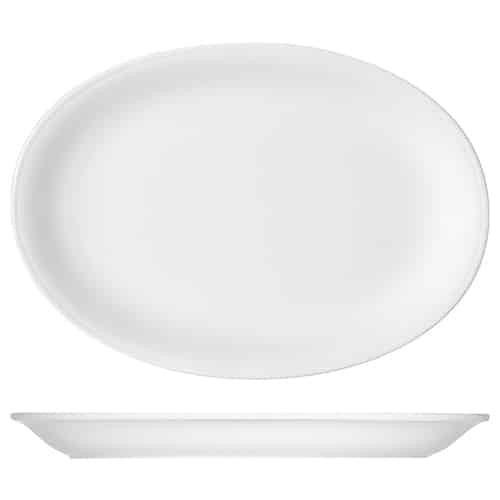 CRO-BAU-752229.jpg BONN SMART PLATTER COUP OVAL 29X20CM 542229 BAUSCHER GERMANY - Image 1