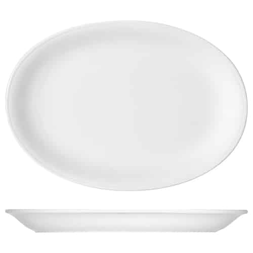 CRO-BAU-752232.jpg BONN SMART PLATTER COUP OVAL 32X23CM 542232 BAUSCHER GERMANY - Image 1