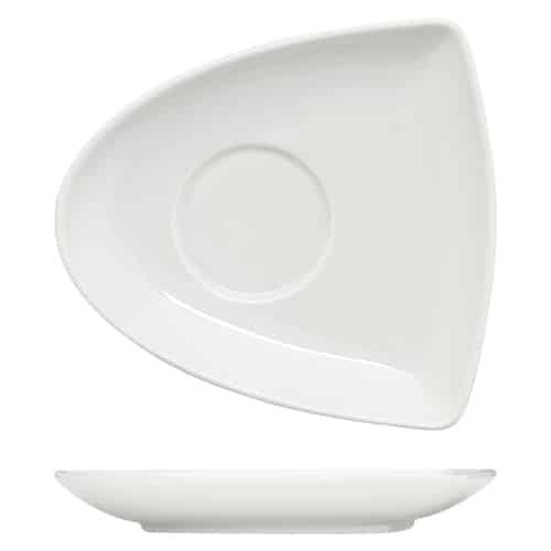 CRO-BAU-927118.jpg ENJOY SAUCER ASYMMETRIC 15CM BAUSCHER GERMANY - Image 1