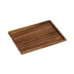 WOOD ACACIA RECTANGULAR 24X18X1.5CM ESPIEL