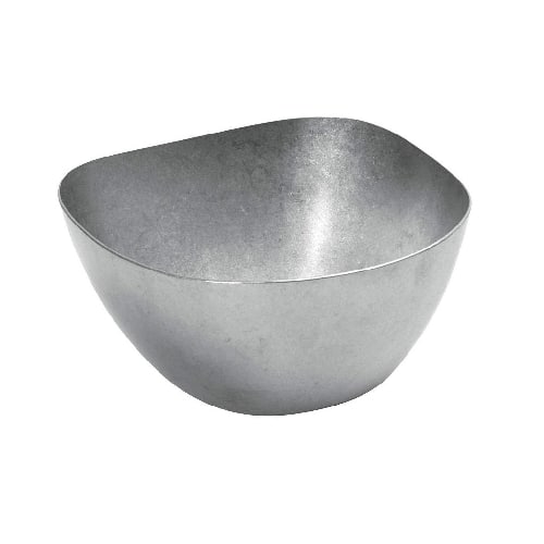 CRO-ESP-FEV103.jpg VINTAGE SNOW GREY SQUARE BOWL 11X5.3CM INOX 18-10  ESPIEL - Image 1