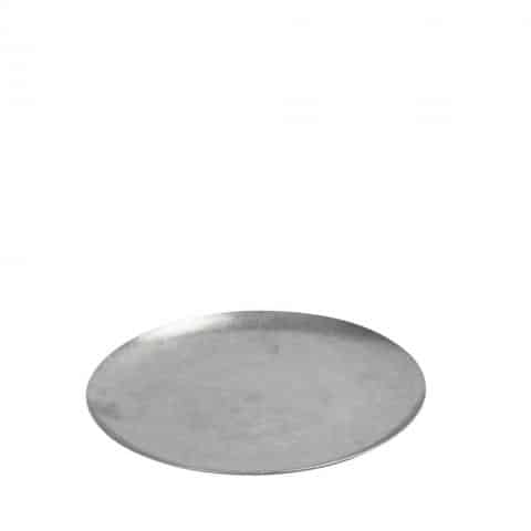 CRO-ESP-FEV112.jpg VINTAGE SNOW GREY PLATE COUP 19CM INOX 18-10  ESPIEL - Image 1