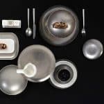 BY ORDER VINTAGE SNOW GREY PLATE COUP 23CM INOX 18-10  ESPIEL - Image 3