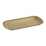 VINTAGE SNOW GOLD PLATE RECTANGULAR 37X20X1.5CM INOX 18-10  ESPIEL