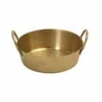 BY ORDER VINTAGE SNOW GOLD TIP TWO HANDLES PAN 12.3X3.1CM INOX 18-10  ESPIEL