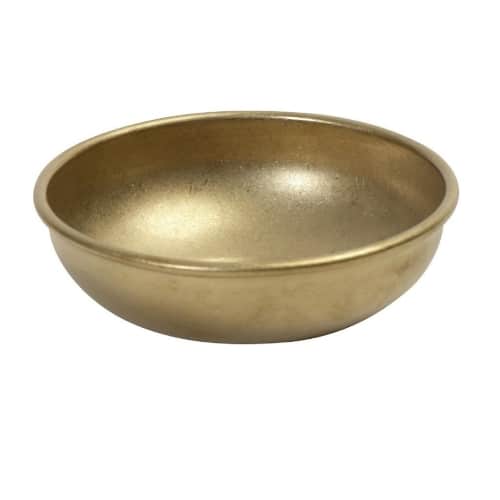 CRO-ESP-FEV225.jpg VINTAGE SNOW GOLD BOWL DIP 9.7X2.8CM INOX 18-10  ESPIEL - Image 1