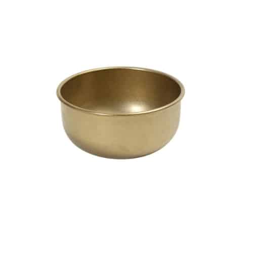 CRO-ESP-FEV226.jpg VINTAGE SNOW GOLD BOWL DIP 7.7X4CM INOX 18-10  ESPIEL - Image 1