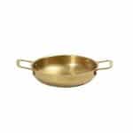 BY ORDER VINTAGE SNOW GOLD SERVING OMELETTE PAN 22X6CM INOX 18-10  ESPIEL