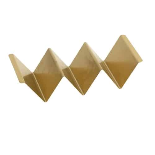 CRO-ESP-FEV236.jpg VINTAGE SNOW GOLD TACO HOLDER 21.8X10X4.7CM INOX 18-10  ESPIEL - Image 1