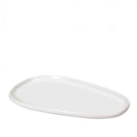 CRO-ESP-FUK122.jpg BY ORDER - SIDERS IVORY PORCELAIN PLATTER OVAL 37X24X2CM ESPIEL - Image 1