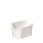 BY ORDER - SIDERS IVORY PORCELAIN SUGAR PACK POT 8.5X7X6CM ESPIEL