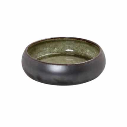 PEBBLE PORCELAIN BOWL BROWN GREEN 19.5X5.5CM ESPIEL