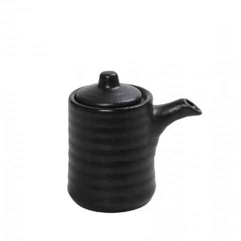 CRO-ESP-GMT207.jpg MIANMAR STONEWARE JUG SAUCE POT 13CL ESPIEL - Image 1