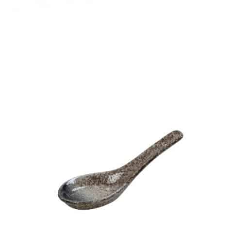 CRO-ESP-GMT217.jpg KENYA STONEWARE SPOON 13X1CM ESPIEL - Image 1