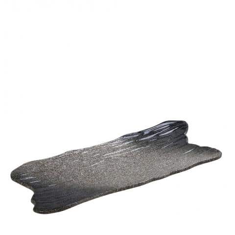 CRO-ESP-GMT230.jpg KENYA STONEWARE RECTANGULAR PLATTER 38X14.5CM ESPIEL - Image 1