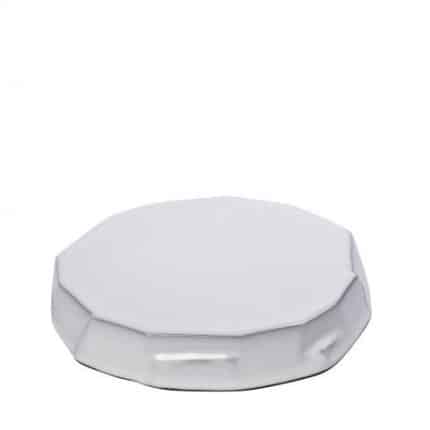 BY ORDER ICEBERG STONEWARE DOUBLE FACE BOWL 22.5X4CM WHITE ESPIEL