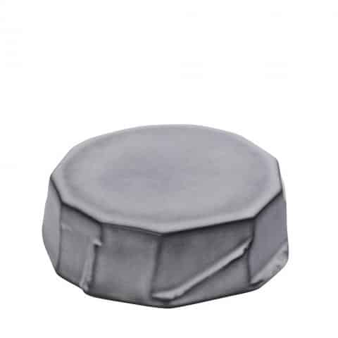 CRO-ESP-GMT337.jpg BY ORDER ICEBERG STONEWARE DOUBLE FACE BOWL 20.5X6.5CM GREY MAT ESPIEL - Image 1