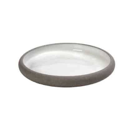 SANDY STONEWARE PLATE WHITE 20.3X5CM ESPIEL