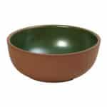 BY ORDER AIDA STONEWARE BOWL COUP GREEN 21X8CM ESPIEL
