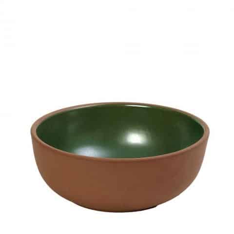 CRO-ESP-HEV102.jpg BY ORDER AIDA STONEWARE BOWL COUP GREEN 21X8CM ESPIEL - Image 1