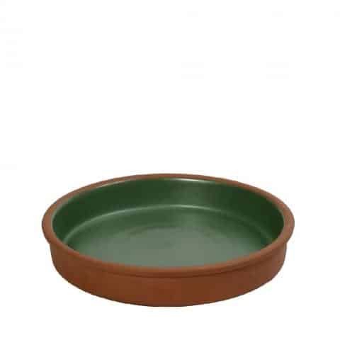 CRO-ESP-HEV104.jpg BY ORDER AIDA STONEWARE OVEN BOWL GREEN 17X4CM ESPIEL - Image 1