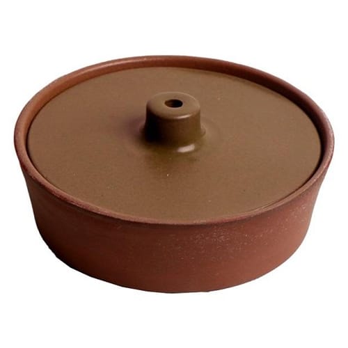 CRO-ESP-HEV207.jpg BY ORDER AIDA STONEWARE OVEN BOWL WITH LID BROWN 14.5X6CM ESPIEL - Image 1