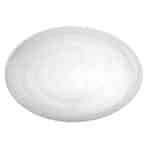 ATLAS GLASS PLATE ROUND WHITE 37CM ESPIEL