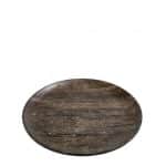 BY ORDER - PINE WOOD MELAMINE HYBRID PLATE FLAT 23CM ESPIEL