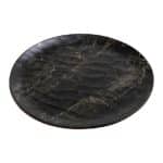 BLACK MELAMINE PLATE HYBRID 23CM ESPIEL