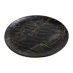 BLACK MELAMINE PLATE HYBRID 28CM ESPIEL