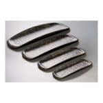 BLACK MELAMINE GONDOLA HYBRID RECT. 20.5X8.5CM ESPIEL - Image 2