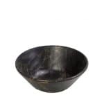 BLACK MELAMINE BOWL HYBRID 27X7.5CM ESPIEL