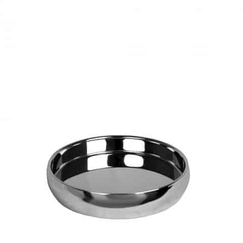 CRO-ESP-LMC111.jpg SILVER ROUND DEEP TRAY DOUBLE WALL 32X5.5CM ESPIEL - Image 1