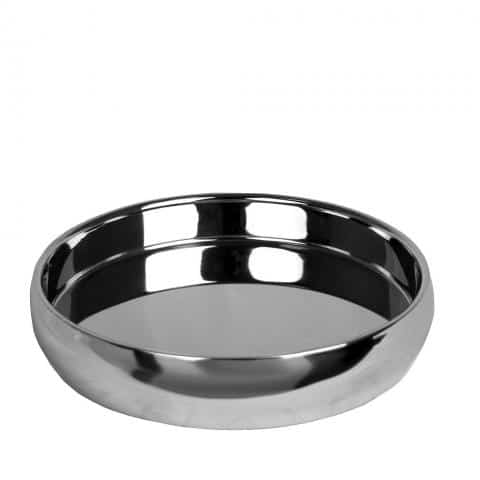 CRO-ESP-LMC113.jpg SILVER ROUND DEEP TRAY DOUBLE WALL42X6.5CM ESPIEL - Image 1