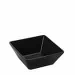 MELAMINE BOWL SQUARE 18X18X7CM BLACK MAT ESPIEL