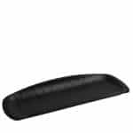 MELAMINE PLATE WAVY RECTANGULAR GONDOLA 41X17CM BLACK MAT ESPIEL