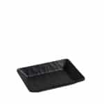 MELAMINE BOWL WAVY RECTANGULAR 14X10CM BLACK MAT ESPIEL