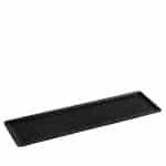 MELAMINE PLATTER WAVY 2/4 53X16.2CM BLACK MAT ESPIEL