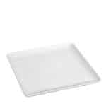 MELAMINE PLATE WAVY SQUARE 26CM WHITE MAT ESPIEL