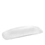 WHITE MELAMINE GONDOLA WHITE MATTE RECT. 40,5X16,5CM ESPIEL