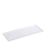 MELAMINE PLATE WAVY RECTANGULAR 40X16CM WHITE MAT ESPIEL